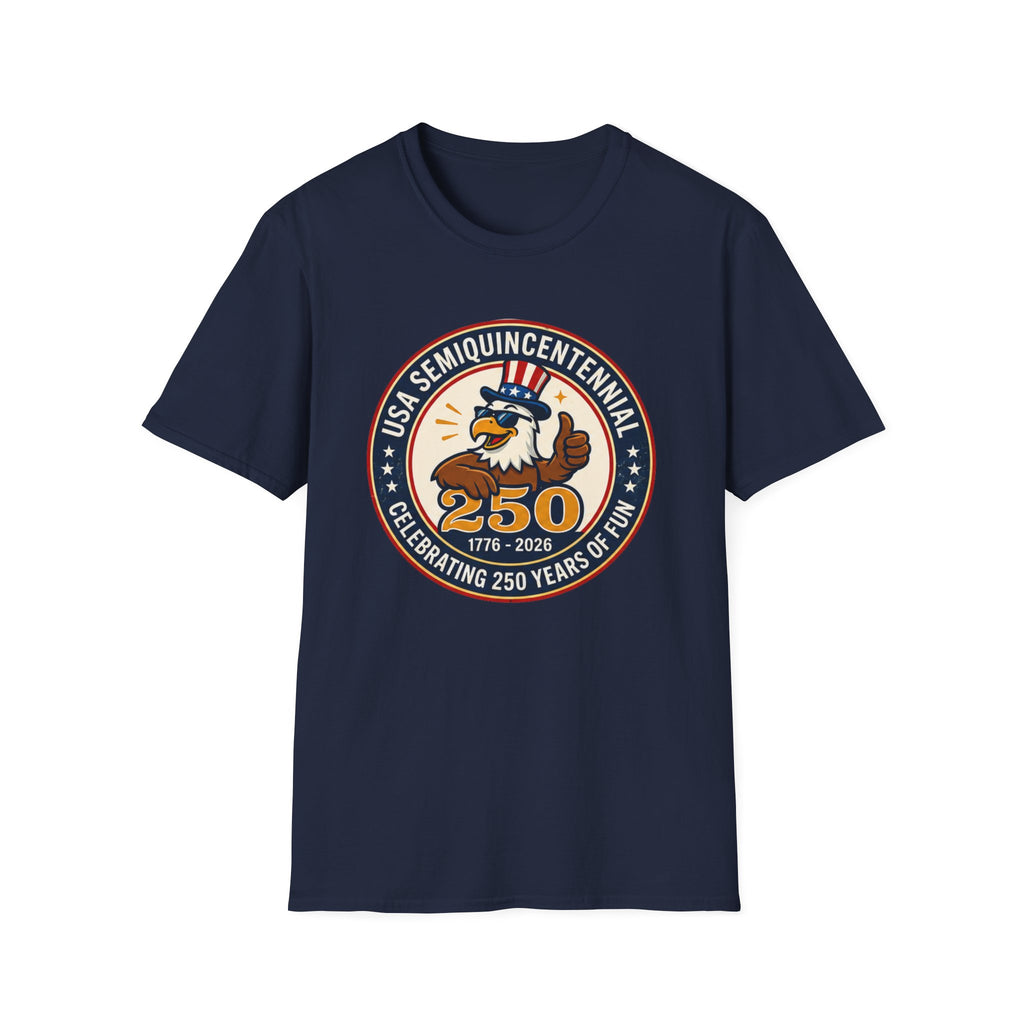 USA Semiquincentennial 250 Years Tee, Patriotic Eagle Celebration Shirt, Red White Blue Anniversary Graphic Top, American Pride Outfit T-Shirt