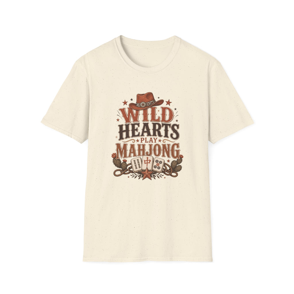 Wild Hearts Play Mahjong Western Graphic T-Shirt