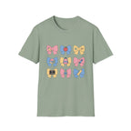 Back-to-School Bows T-Shirt — Cute School Icons Graphic Tee