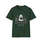 Ghost Reader T-Shirt — "Side Quest: Visit the Bookstore" Cute Halloween Book Lover Tee