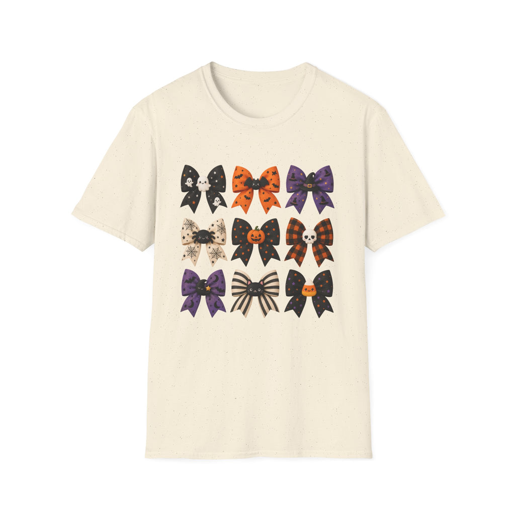 Halloween Bow Graphic T-Shirt — Cute Spooky Bows & Icons
