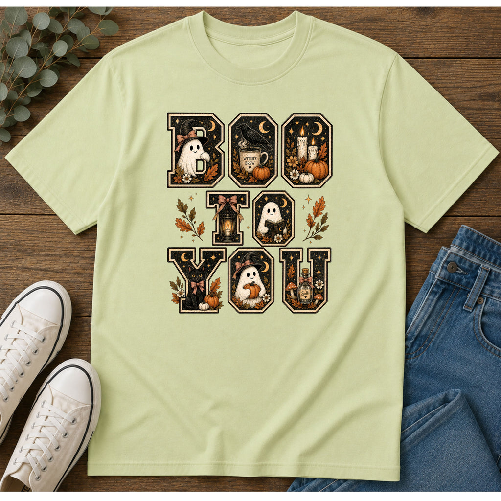 Boo to You T-Shirt — Cute Halloween Ghost Graphic Tee