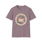 Library & The Lobby Tea Cup T‑Shirt — 'The Library & The Lobby' Vintage Bookstore Tee
