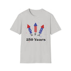 USA Semiquincentennial Firework Tee USA 250 Years Graphic Shirt