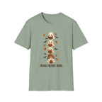 Ghost Stack T‑Shirt — "Books Before Boos" Cute Halloween Reading Tee