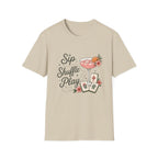 Sip Shuffle Play Cocktail & Mahjong T‑Shirt