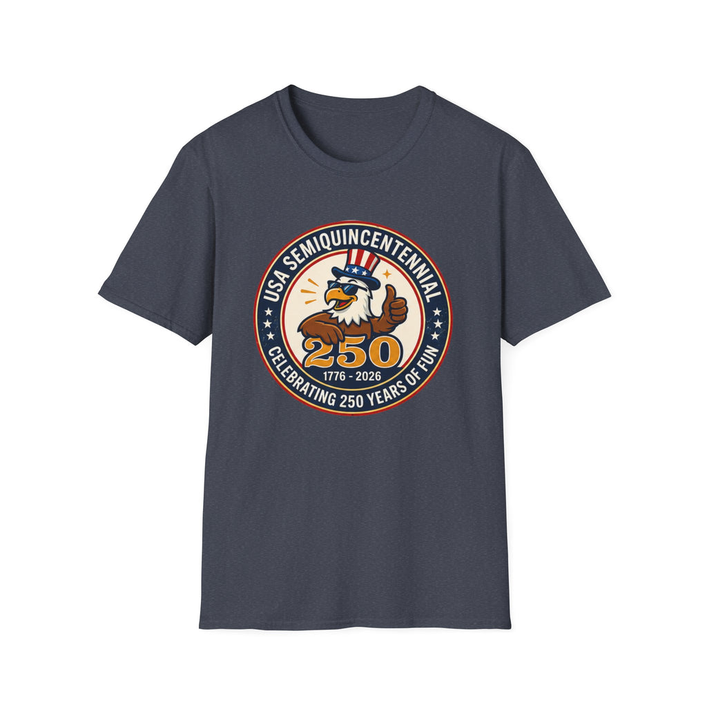 USA Semiquincentennial 250 Years Tee, Patriotic Eagle Celebration Shirt, Red White Blue Anniversary Graphic Top, American Pride Outfit T-Shirt