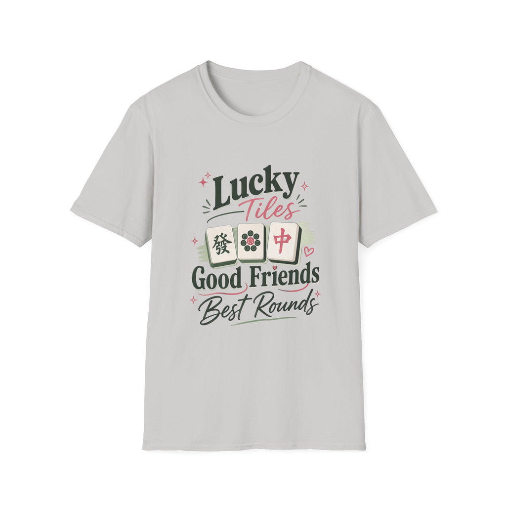 Lucky Tiles Good Friends, Best Rounds - Mahjong T-Shirt