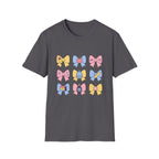 Cute Back-to-School Bow T-Shirt — Pastel School Supplies Graphic Tee