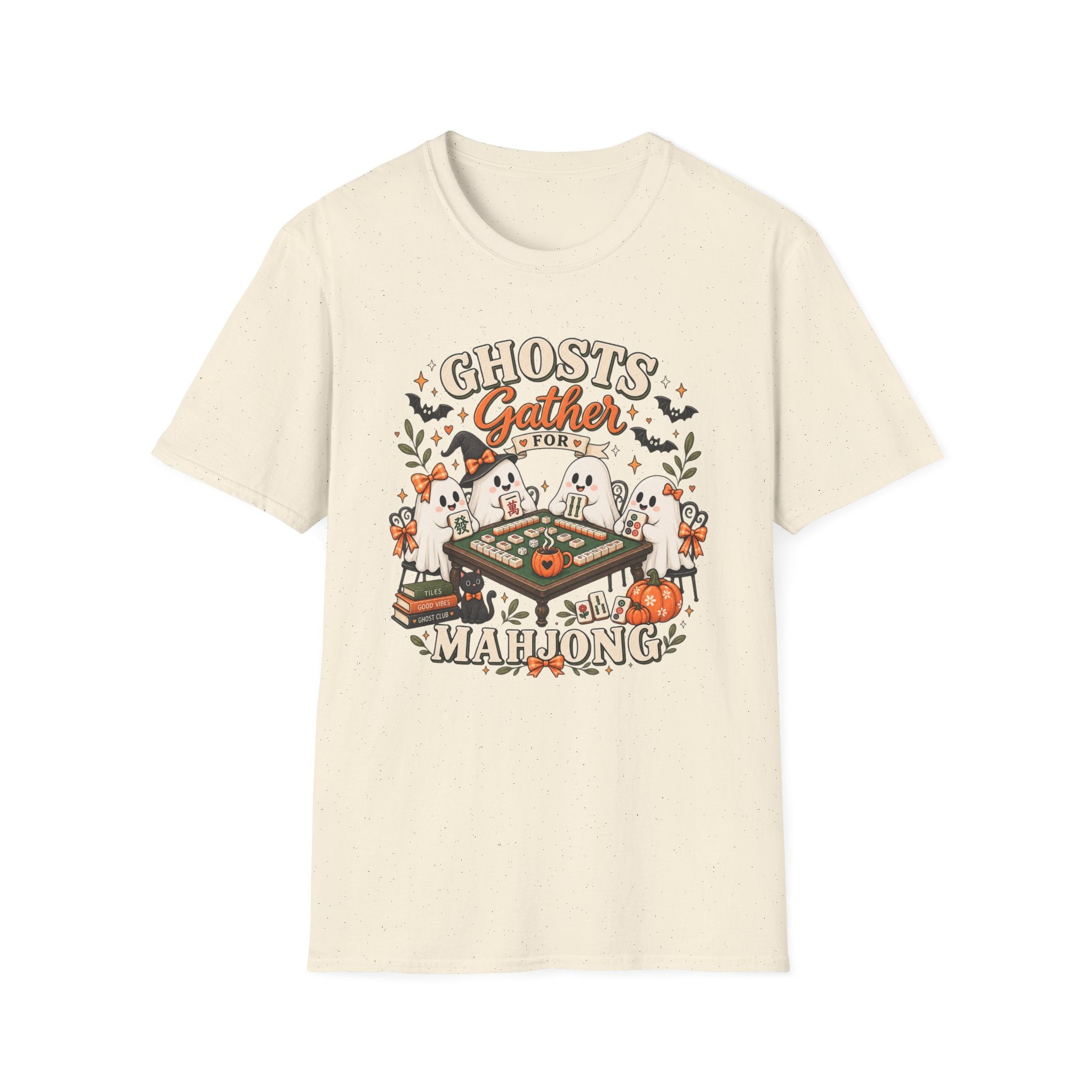 Ghosts Gather for Mahjong Halloween T‑Shirt
