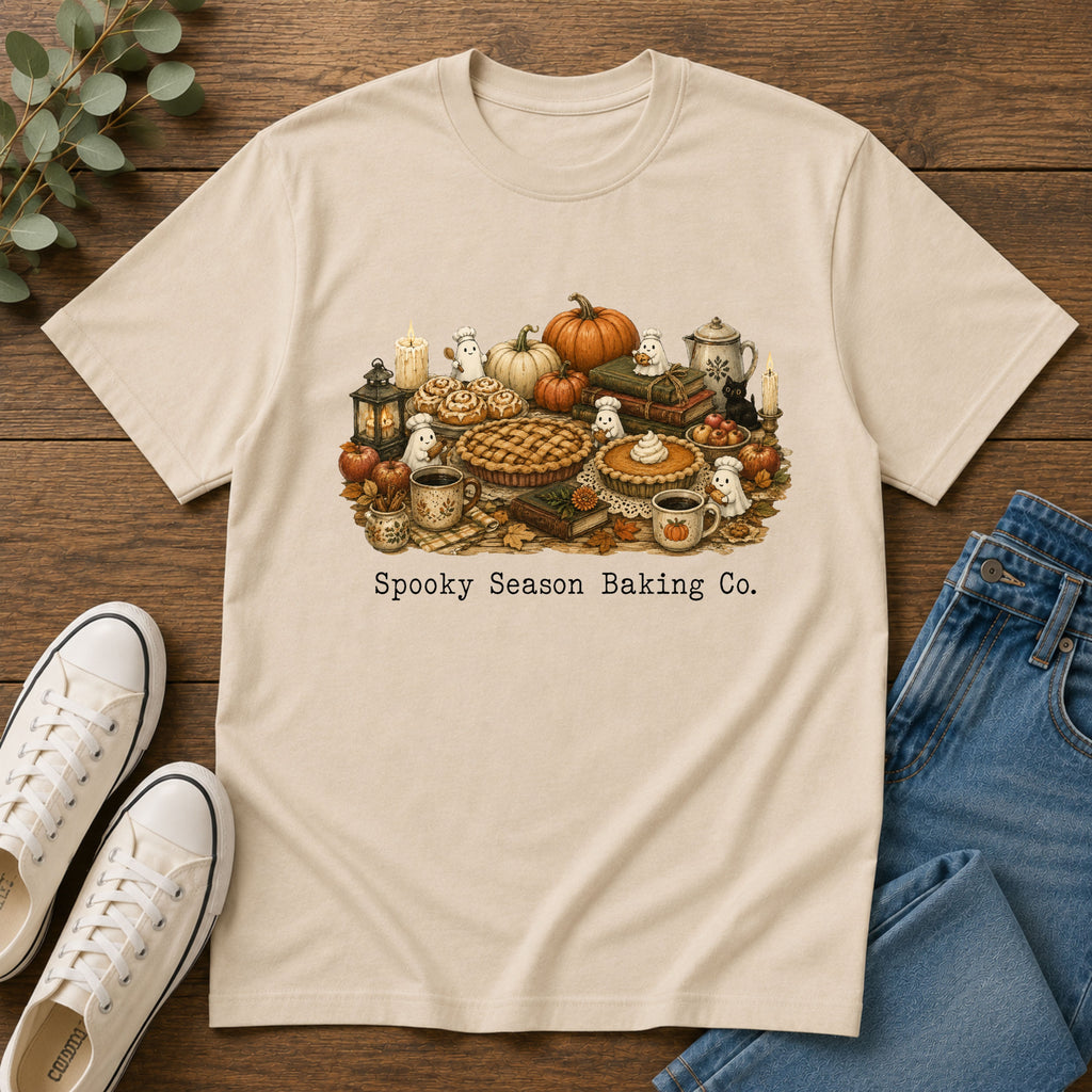 Autumn Baking Crew T‑Shirt — Pumpkin Pie & Cozy Fall Dessert Design