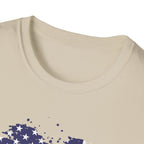 We the People T-Shirt, Distressed Splatter American Flag Tee, Patriotic Constitution Shirt, 4th of July USA Gift, Grunge Flag Shirt