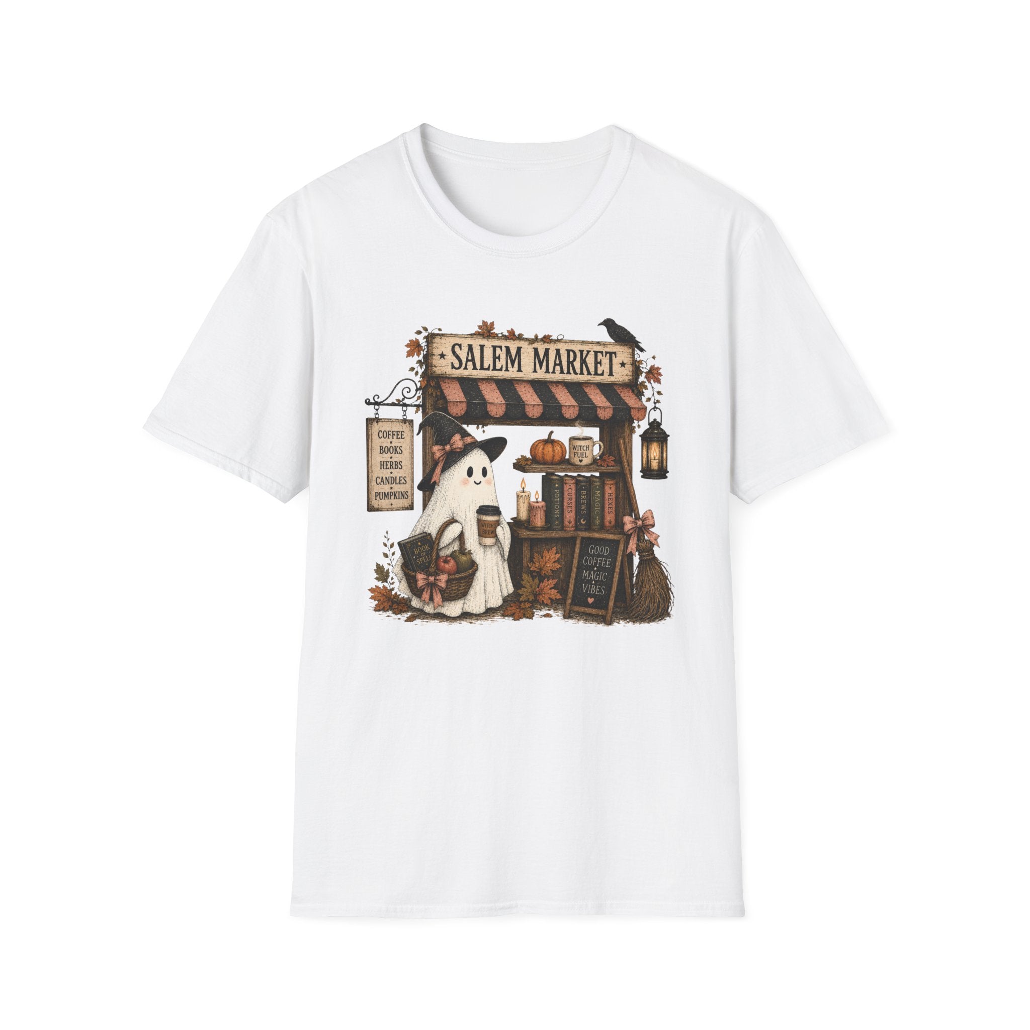 Salem Market Halloween T-Shirt — Ghost & Witch Shop Graphic Tee