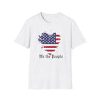 We the People T-Shirt, Distressed Splatter American Flag Tee, Patriotic Constitution Shirt, 4th of July USA Gift, Grunge Flag Shirt