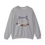 Halloween Spooky Vibes Friendship Bracelet Crewneck Sweatshirt