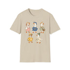 Cute Vintage Farm Ducks Graphic T-Shirt — Whimsical "Honk" Goose Family Tee