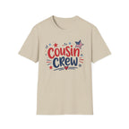 Patriotic Cousin Crew T-Shirt | American Flag Star Graphic Tee, Fourth Of July Family Matching Holiday Top