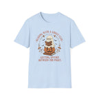 Reading With a Ghost Club T-Shirt — Cute Spooky Book Lover Tee