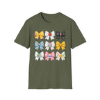 School Bow Graphic T-Shirt — Cute Back-to-School Hair Bows Design