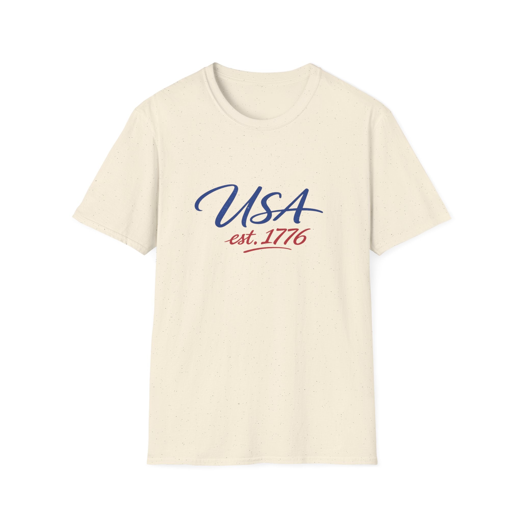 USA Est 1776 T-Shirt | Patriotic American Flag Colors Graphic Tee, Fourth Of July Casual Clothing