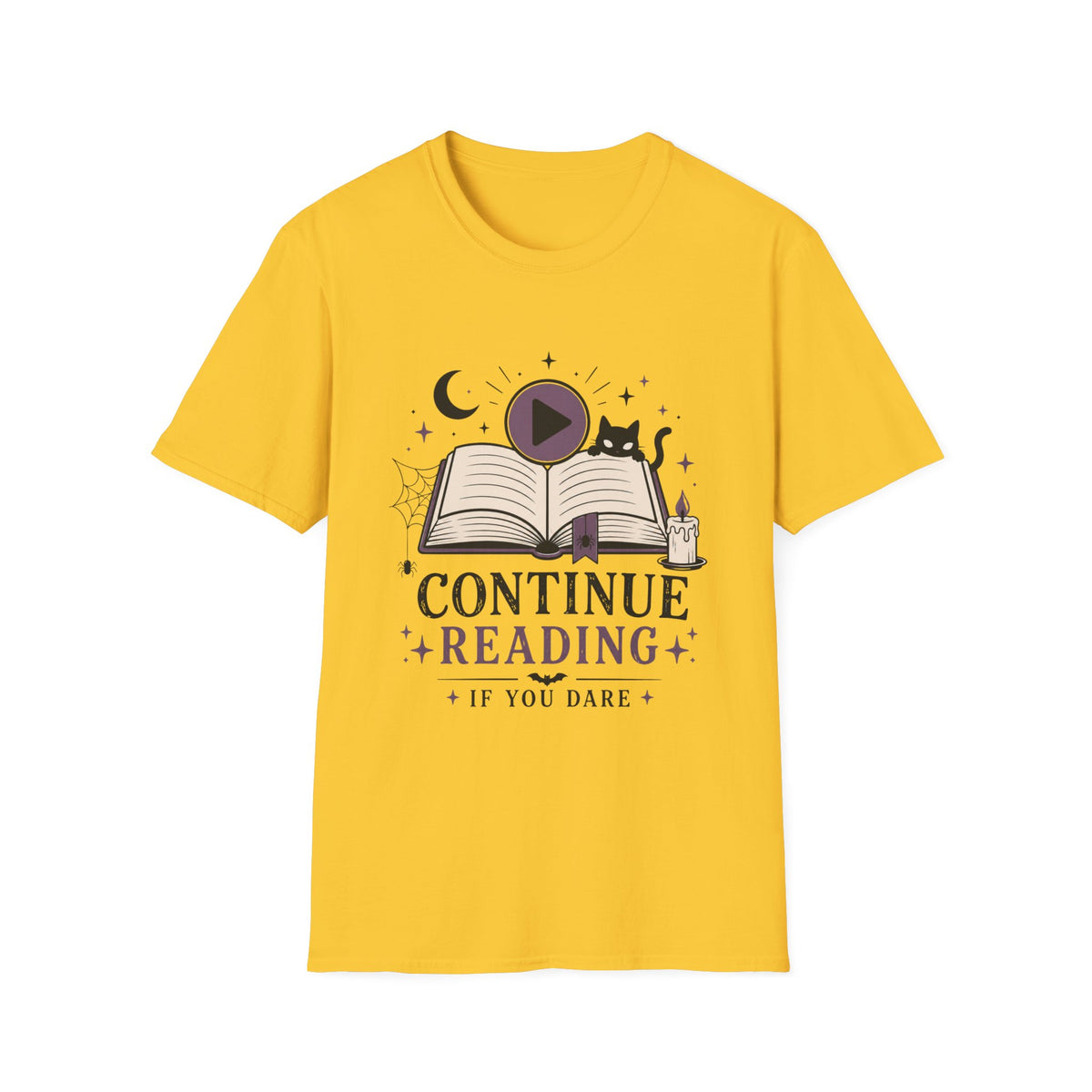 Continue Reading T-Shirt — 'Continue Reading If You Dare' Spooky Book Lover Tee