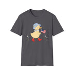 Patriotic Duck T-Shirt, Cute 4th of July Duck Tee, Funny American Flag Duck Shirt, Fourth of July Women Girls Shirt, Cottagecore Patriotic Tee, USA Duck Gift