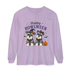 Happy Howlween Schnauzer Dogs in Costume Long Sleeve T-Shirt