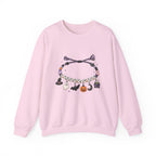 Halloween Spooky Vibes Friendship Bracelet Crewneck Sweatshirt