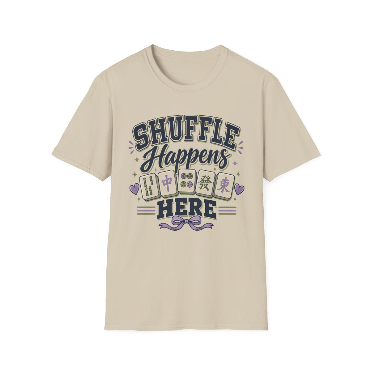 Shuffle Happens T-Shirt — Mahjong Player Tee
