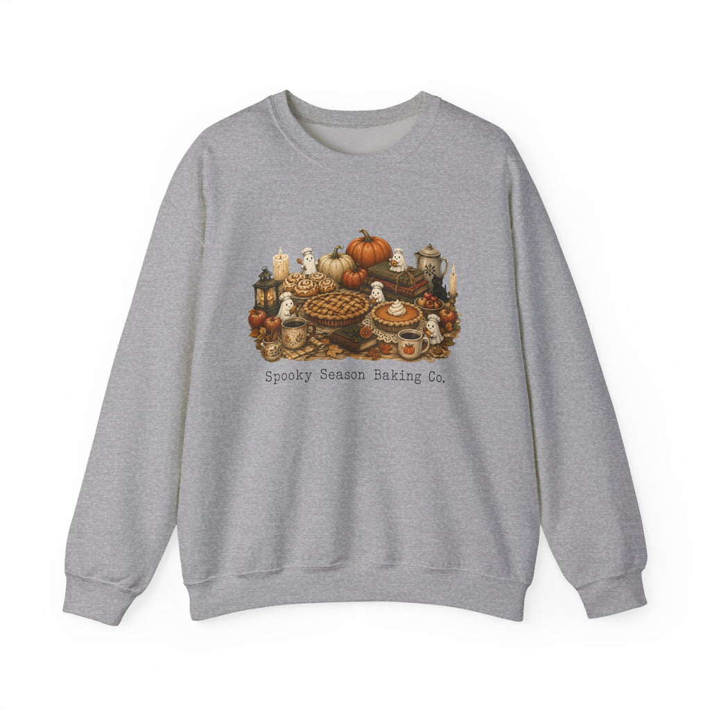 Spooky Season Autumn Baking Crew Cozy Fall Crewneck Sweatshirt