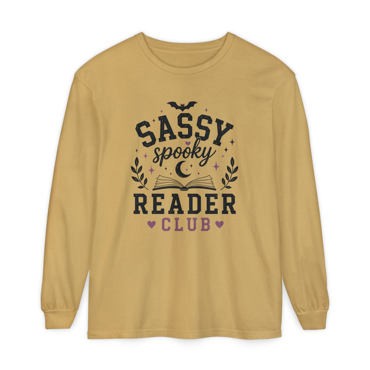 Sassy Spooky Reader Club Halloween Book Lover Long SleeveT-Shirt