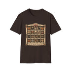 Halloween Curio Cabinet T-Shirt — Vintage Spooky Season Shelf Display