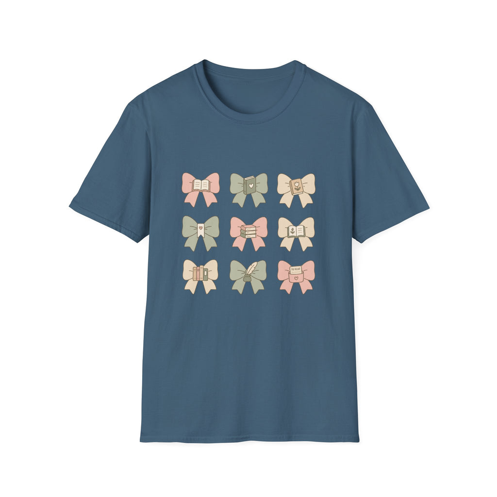 Bow Pattern T‑Shirt — Cute Pastel Bows Graphic Tee