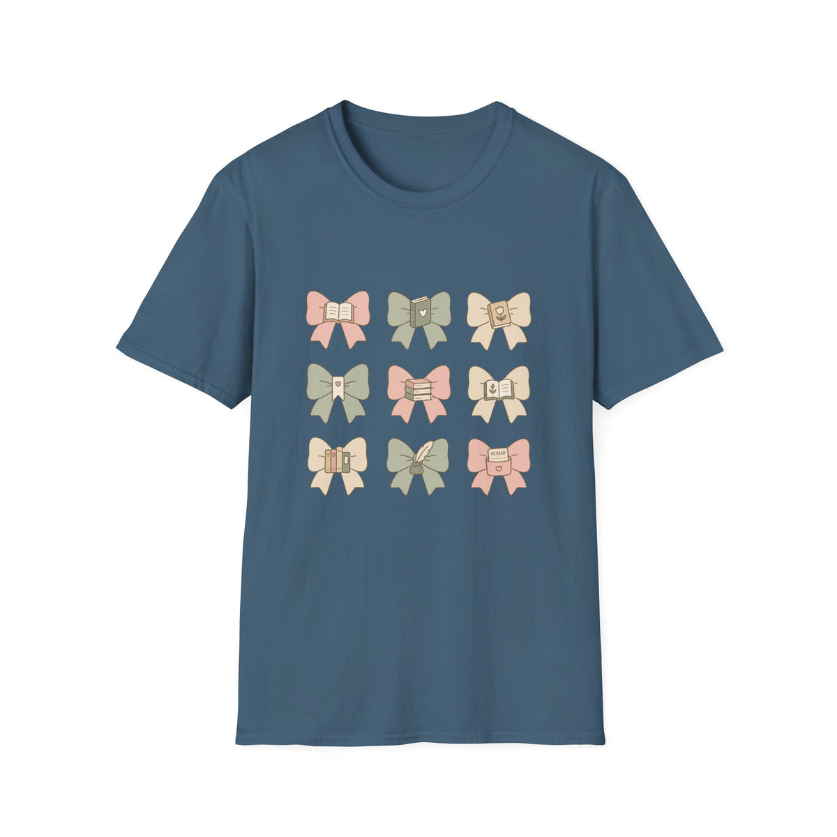 Bow Pattern T‑Shirt — Cute Pastel Bows Graphic Tee