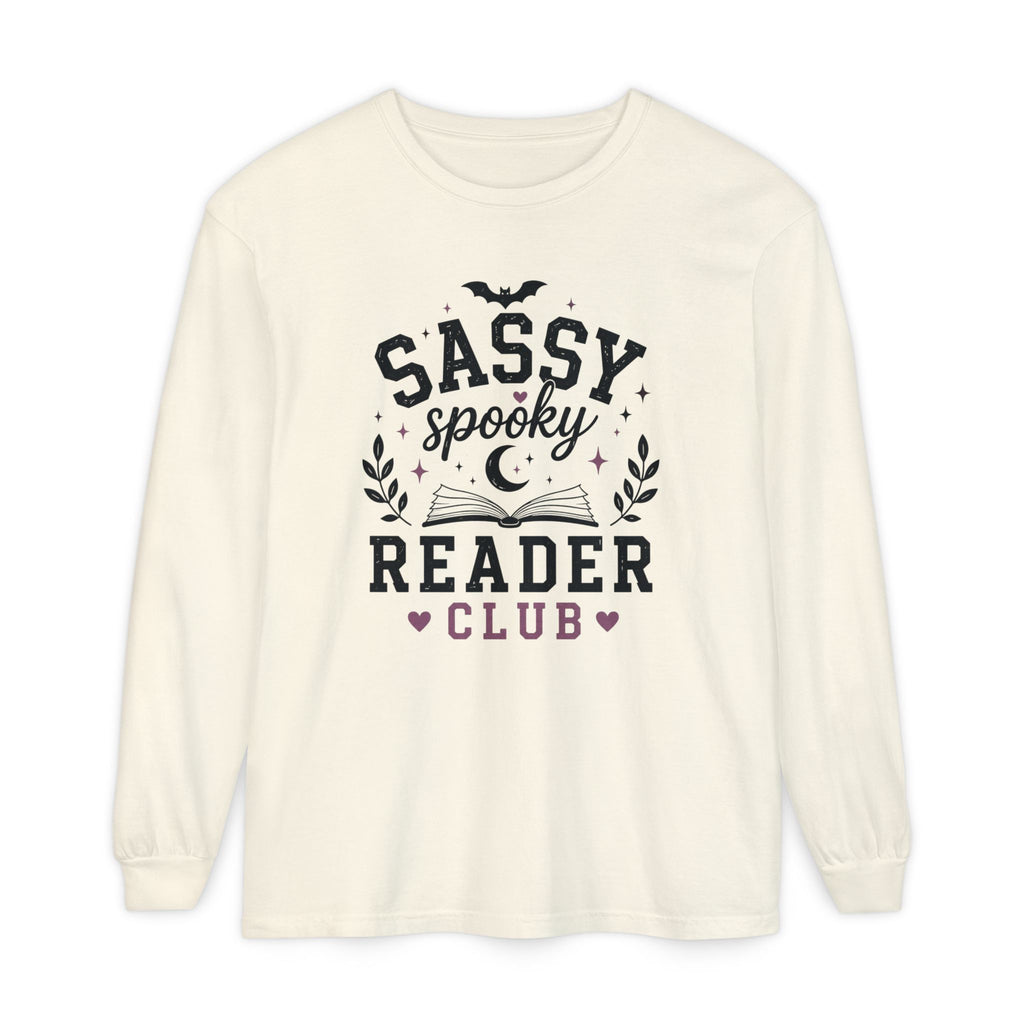 Sassy Spooky Reader Club Halloween Book Lover Long SleeveT-Shirt