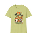 Girlie Ghouls Halloween T‑Shirt — Cute Orange Bow Spooky Graphic Tee