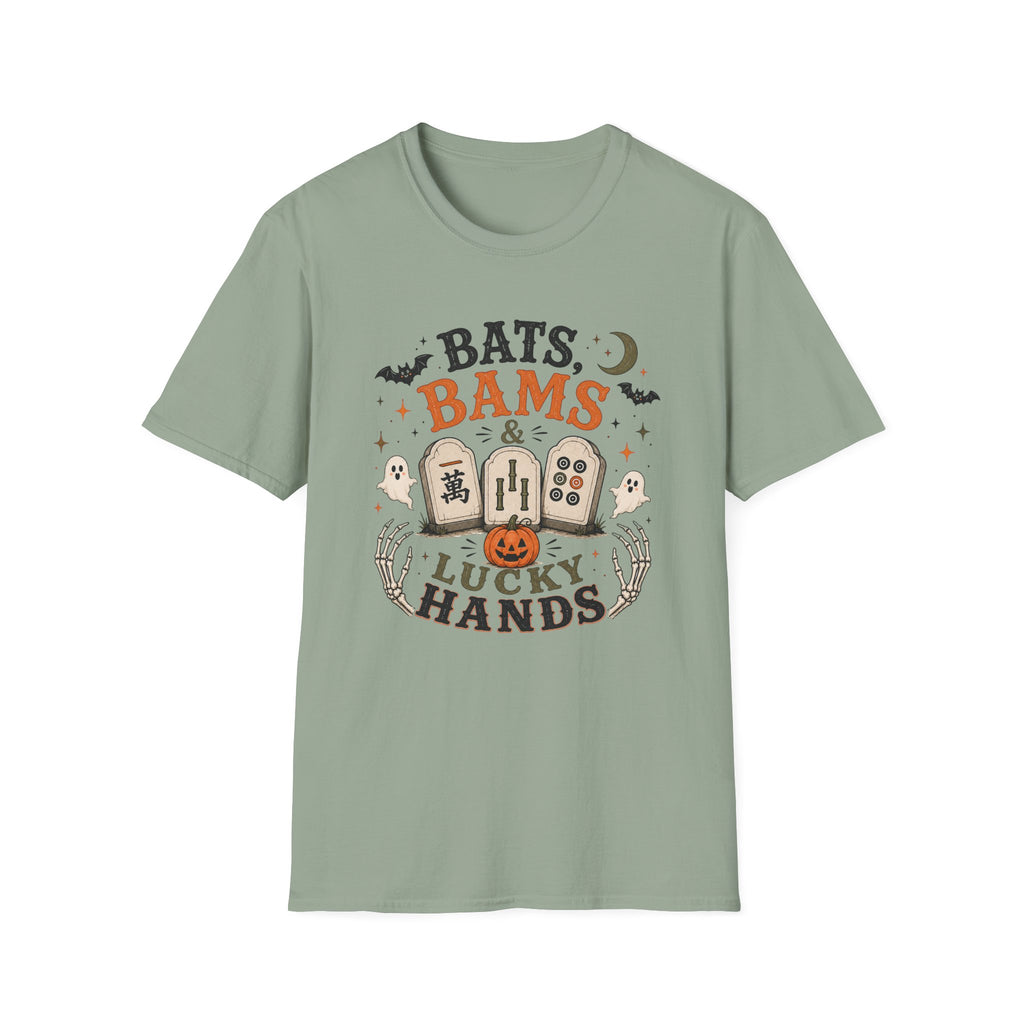 Bats Bams & Lucky Hands Halloween Mahjong T-Shirt