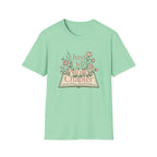 Just One More Chapter T-Shirt — Floral Book Lover Tee