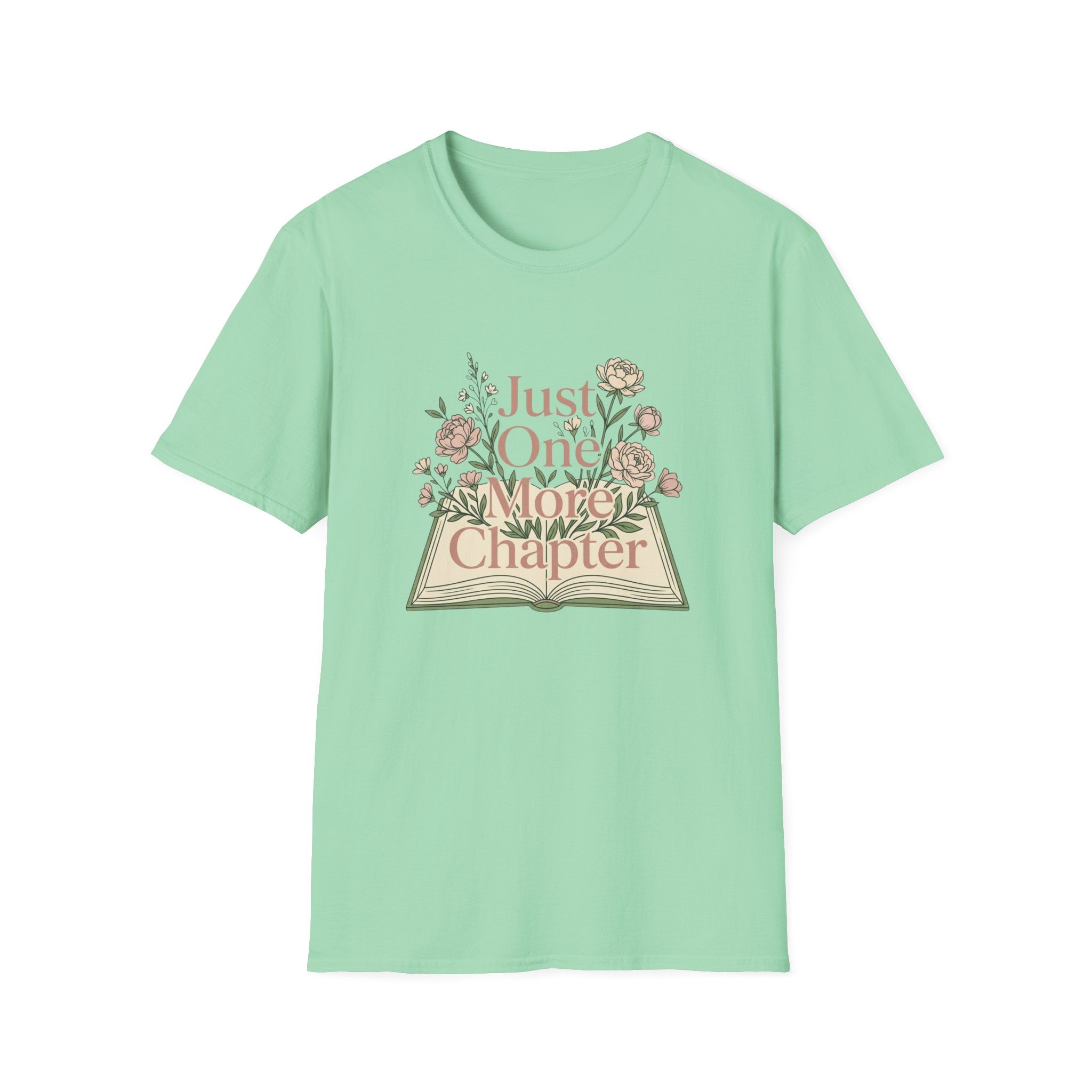 Just One More Chapter T-Shirt — Floral Book Lover Tee