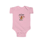 Hot Doggin Since 1985 Baby Onesie, Retro Hot Dog Infant Bodysuit, Funny Cartoon Graphic Outfit, Cute Novelty Baby Wear Infant Fine Jersey Bodysuit