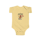 Hot Doggin Since 1985 Baby Onesie, Retro Hot Dog Infant Bodysuit, Funny Cartoon Graphic Outfit, Cute Novelty Baby Wear Infant Fine Jersey Bodysuit