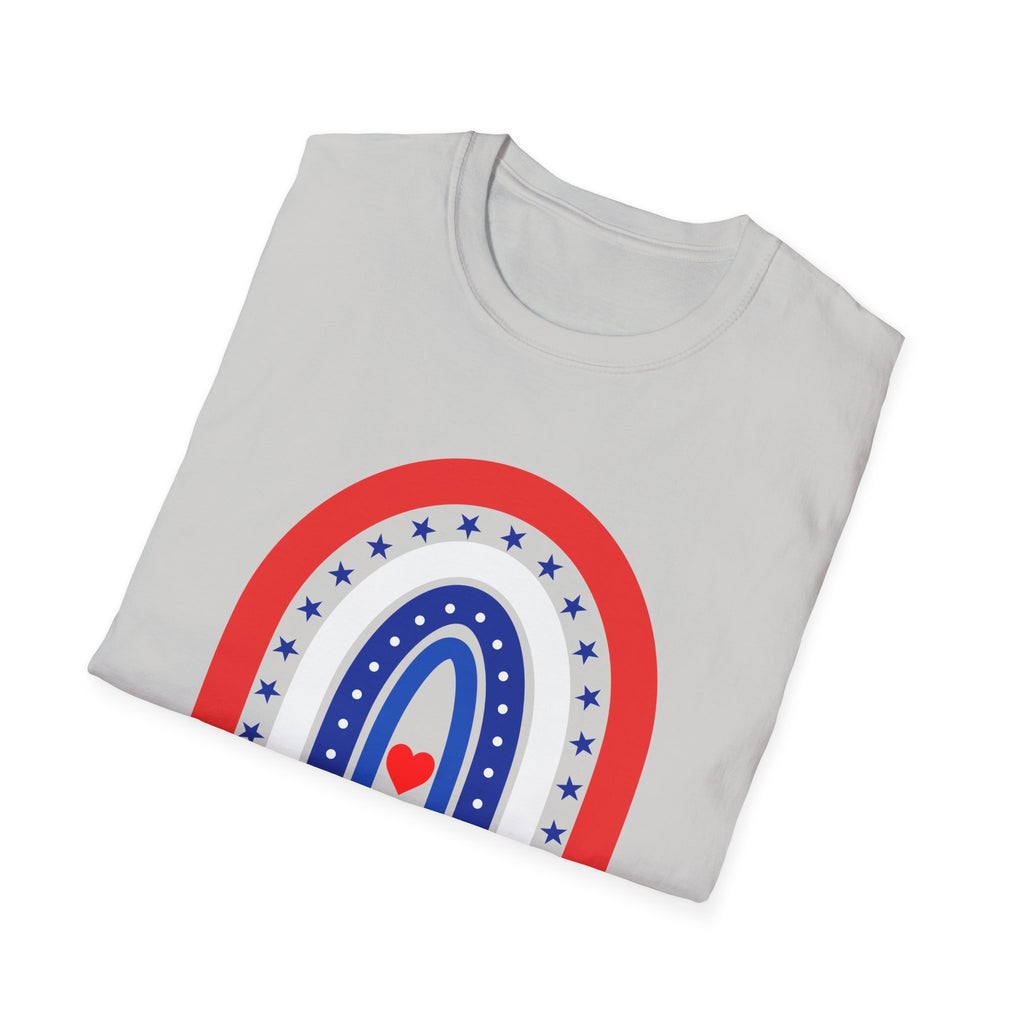 USA 250 Years Rainbow T-Shirt Patriotic Semiquincentennial Tee