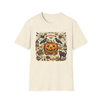 Halloween Pumpkin & Ghost Tee — "All Hallows Eve, Trick or Treat" Graphic T-Shirt