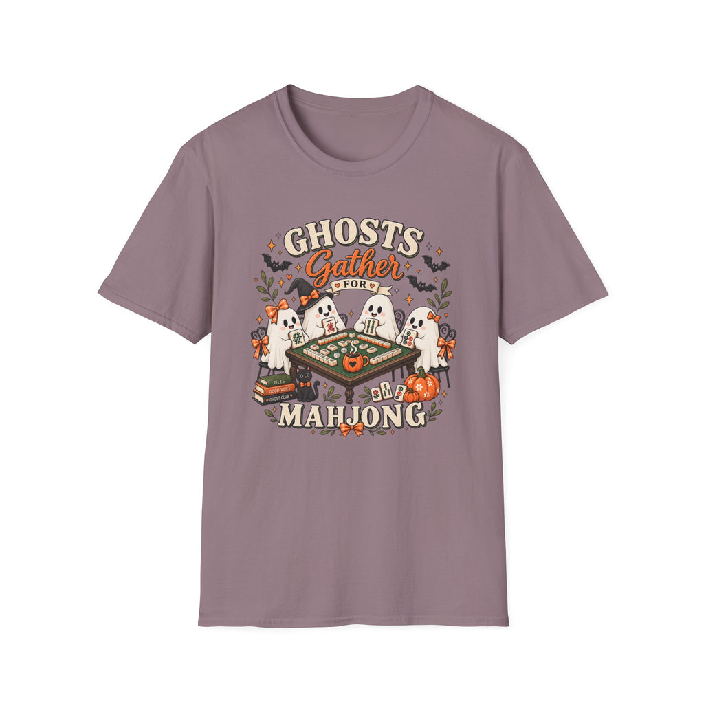 Ghosts Gather for Mahjong Halloween T‑Shirt