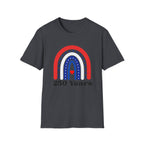 USA 250 Years Rainbow T-Shirt Patriotic Semiquincentennial Tee