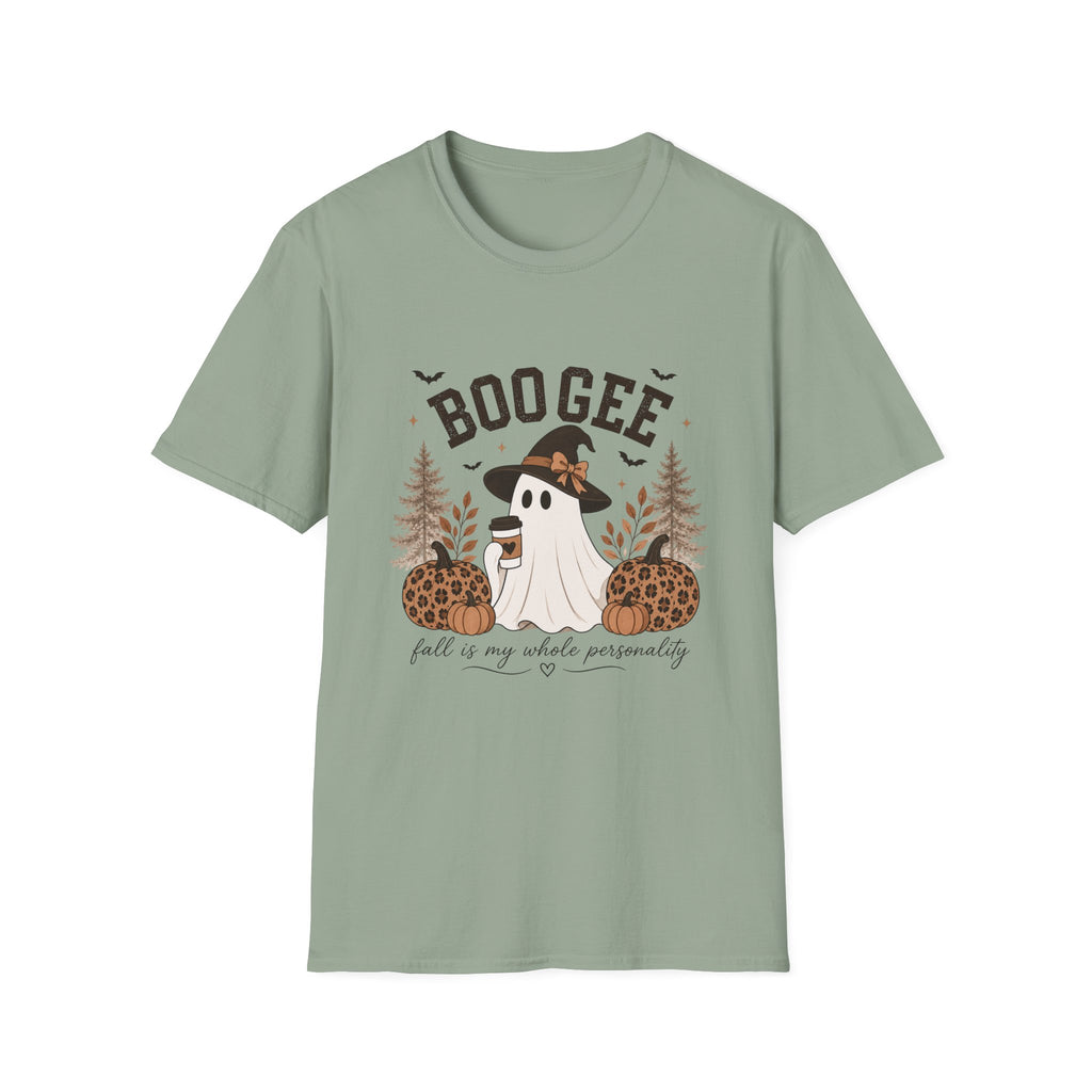 BooGee Halloween Ghost T-Shirt — Cute Witch Hat Fall Tee for Spooky Season