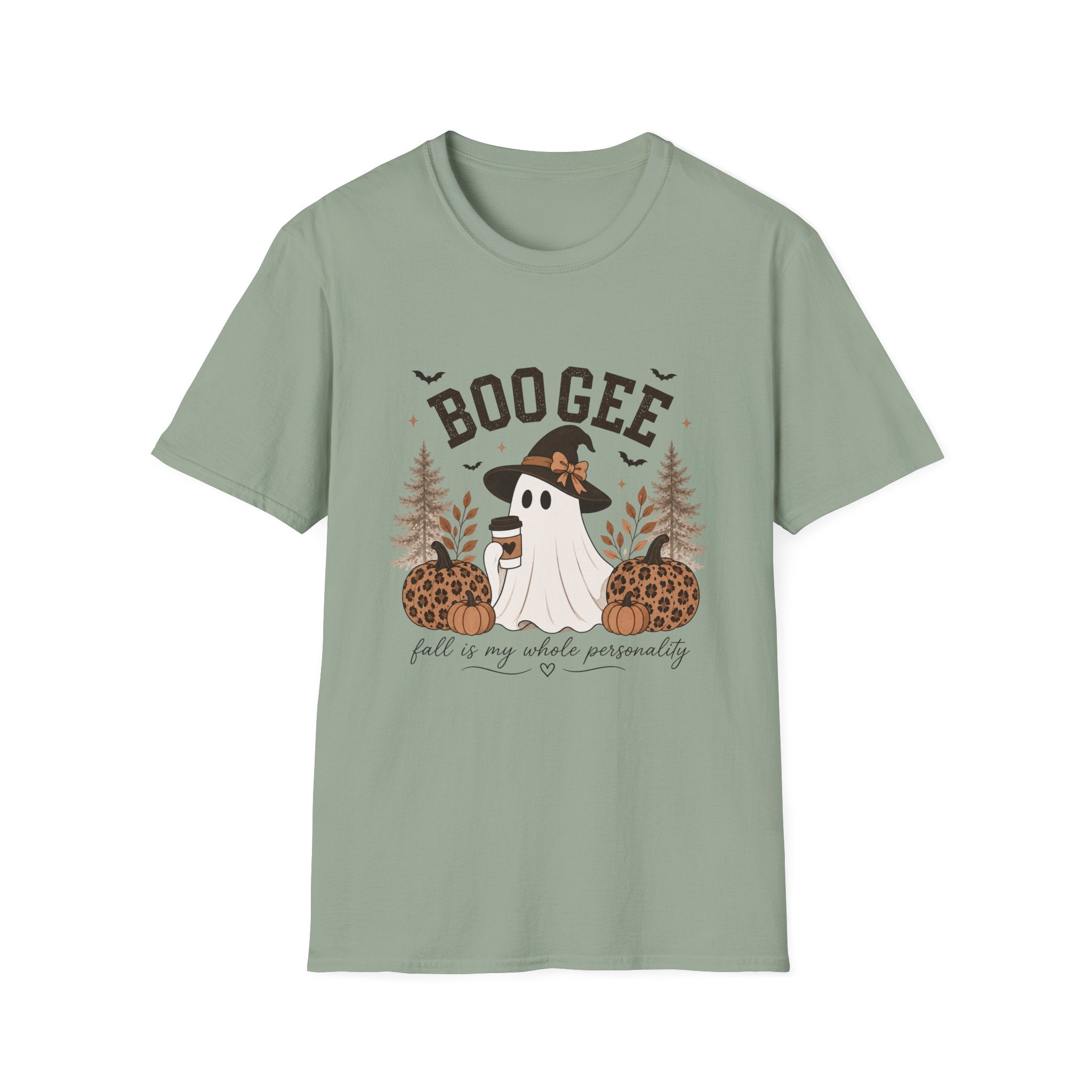 BooGee Halloween Ghost T-Shirt — Cute Witch Hat Fall Tee for Spooky Season