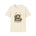 Books Before Boos T-Shirt — Cute Ghost Reading Halloween Tee