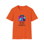 Gaming T-Shirt — Read. Play. Repeat. Retro Controller Graphic