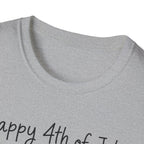 Happy 4th of July 250th T-Shirt USA Family Stick Figure Tee
